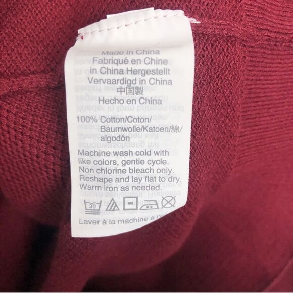 J.CREW | NEW Mercantile Maroon Light Waffle Texture Sweater/Top Men’s Size M - Picture 8 of 8